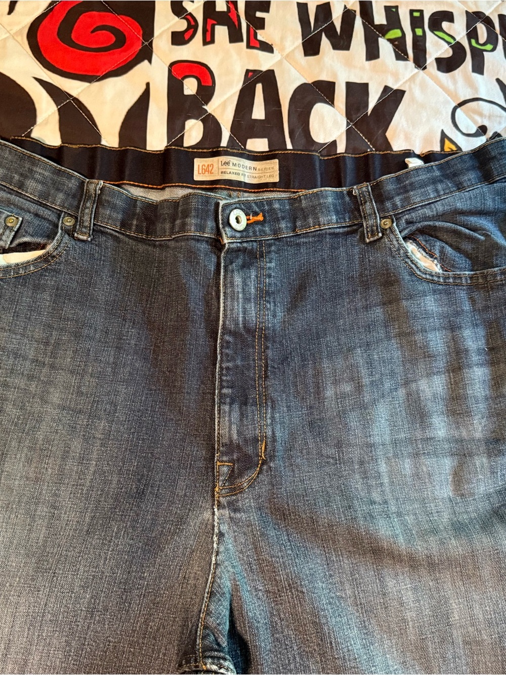 Lee Men's Relaxed Blue Denim Jeans